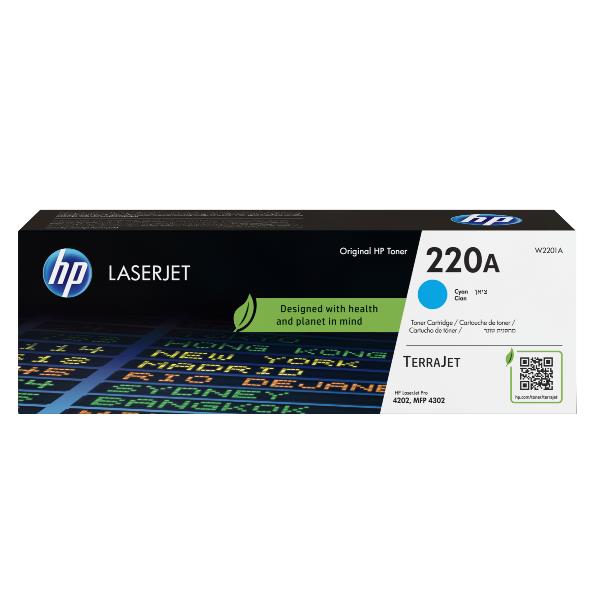 Cartuccia toner originale ciano LaserJet HP 220A - W2201A