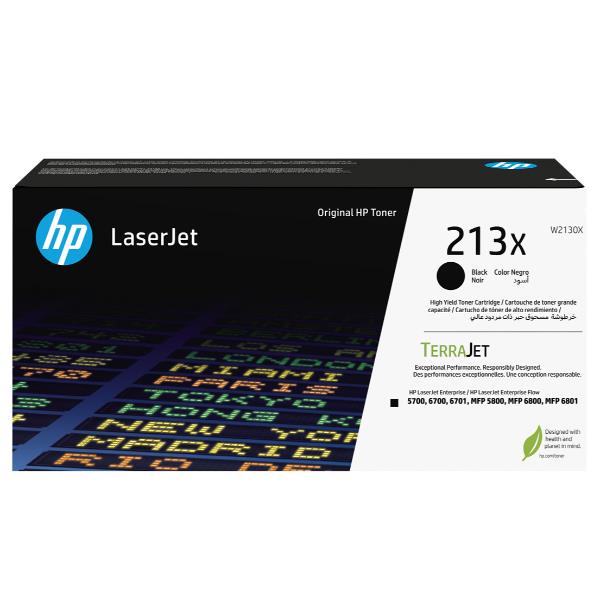 Toner Nero HP 213X Alta Capacità 9000 Pagine W2130X