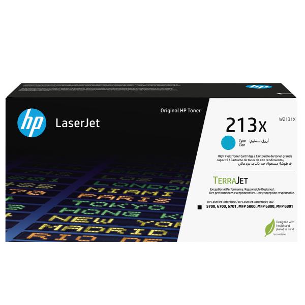 Toner HP 213X Ciano Alta Capacità Originale Laser W2131X