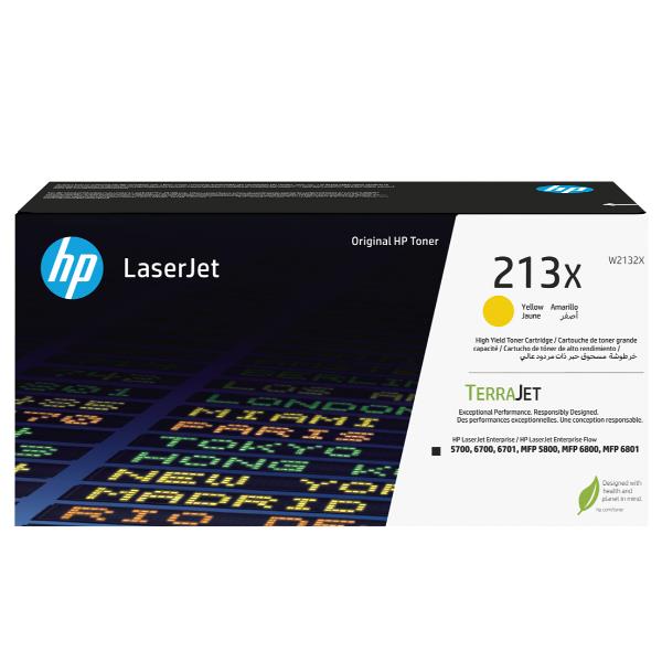 Toner Giallo HP 213X LaserJet Alta Capacità W2132X