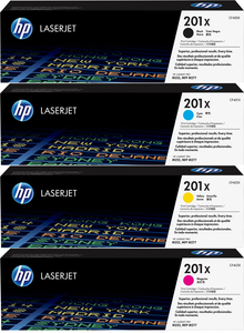 Kit 4 Toner Originali HP 201X Alta Capacità (CF400X CF401X CF402X CF403X)