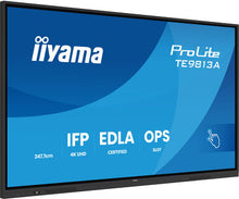 IIYAMA 98 uhd ir 40p touch ag with interactive android - Codice TE9813A-B2AG