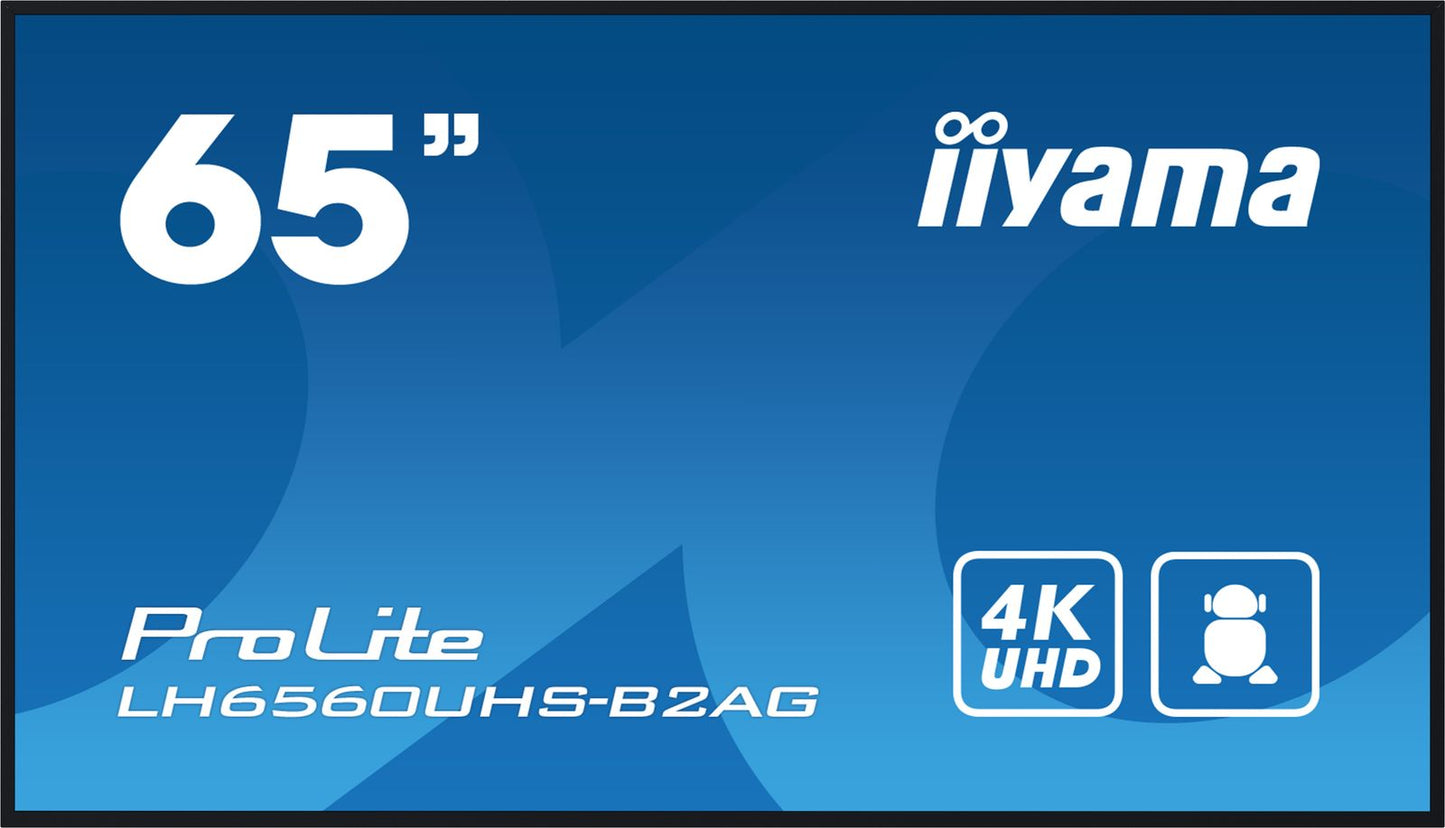 MONITOR IIYAMA 65" 3840x2160, uhd va panel