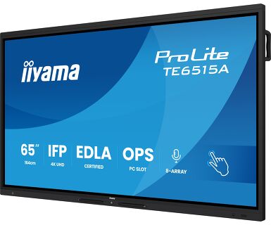 IIYAMA ProLite Display interattivo 4K UHD da 65" certificato Google EDLA - Codice TE6515A-B2AG