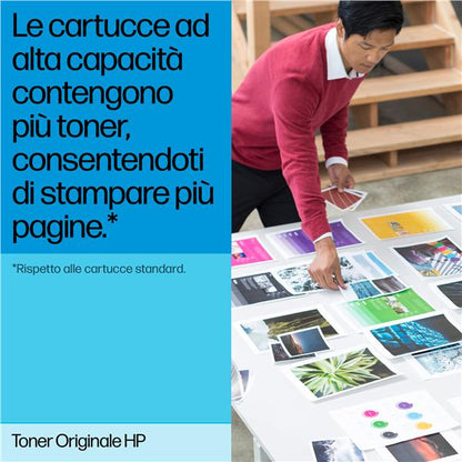 HP Cartuccia toner nero originale ad alta capacità LaserJet 203X - Codice CF540X