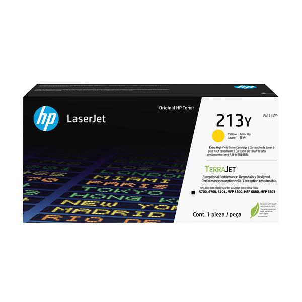 Toner HP 213Y Giallo Originale Altissima Capacità W2132Y