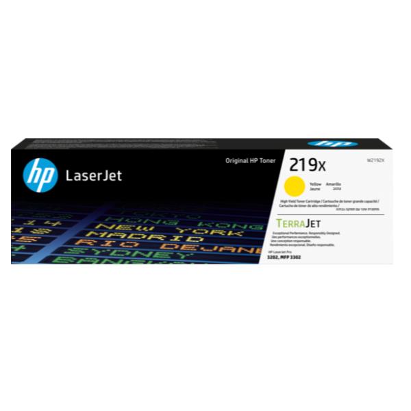 Cartuccia toner originale ad alta capacità LaserJet HP 219X giallo Codice: W2192X