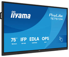 IIYAMA  75 uhd ir 40p touch ag with interactive android - Codice TE7513A-B1AG