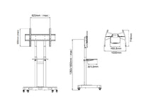 Carrello 800×600 con 2 mensole - Codice prodotto: OM07188